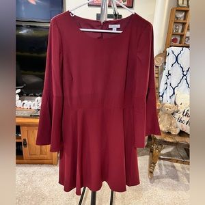 Halston Burgandy dress size 4